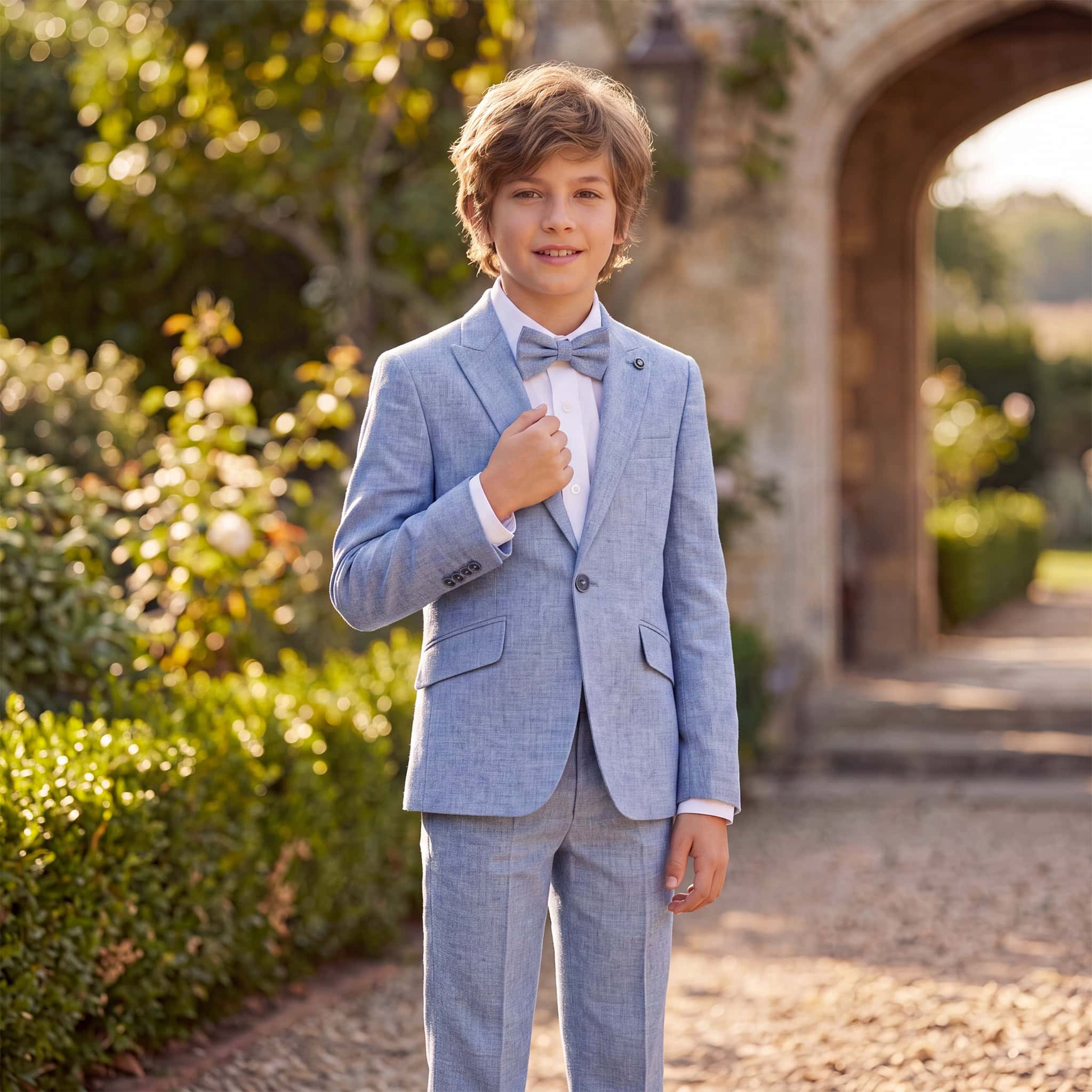 Boys Linen Suit – Lightweight Formal Set Secondary image
