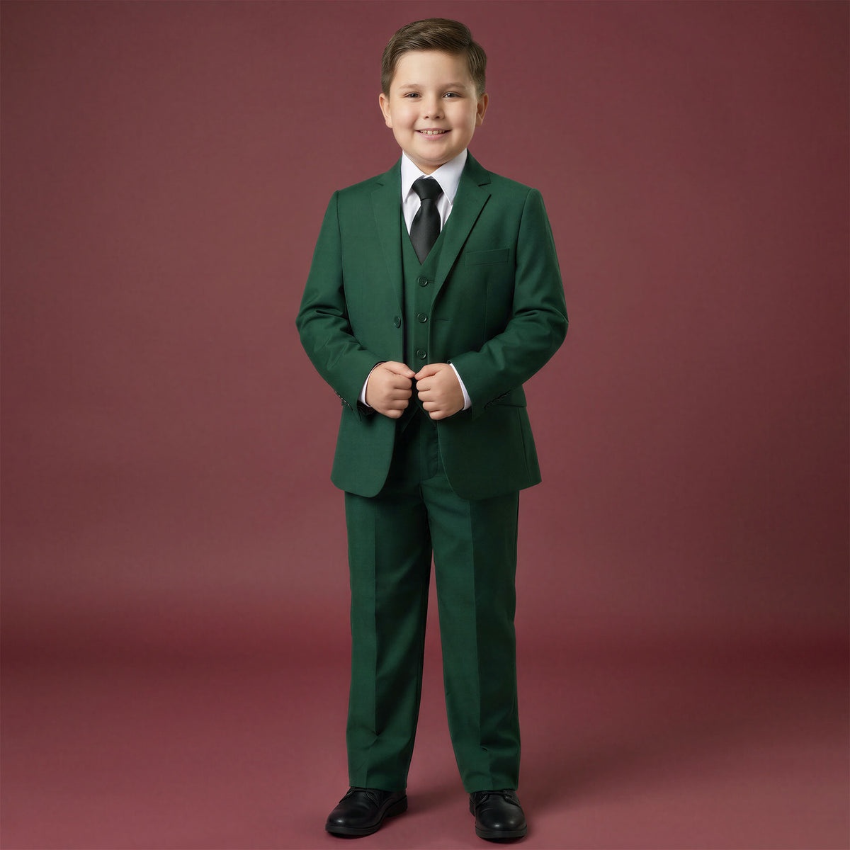 Boys HUSKY Cut Suit Set – Comfortable Formalwear for Bigger Builds Main image